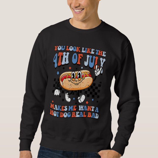 Sweatshirt Tu As L'Air Que Le 4 juillet Me Fait Vouloir Un Ch (Devant)