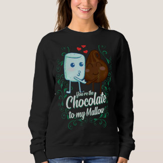 Sweatshirt Tu es le chocolat à mon couple de mallow