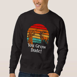 Sweatshirt Tu grandis mec Champignon Humour Cultivateur de ch