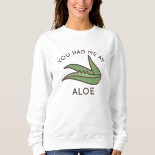 Sweatshirt Tu M'As Eu À Aloe