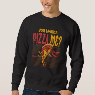 Sweatshirt Tu Veux Pizza Me Karate Fighting Style Mixed marti