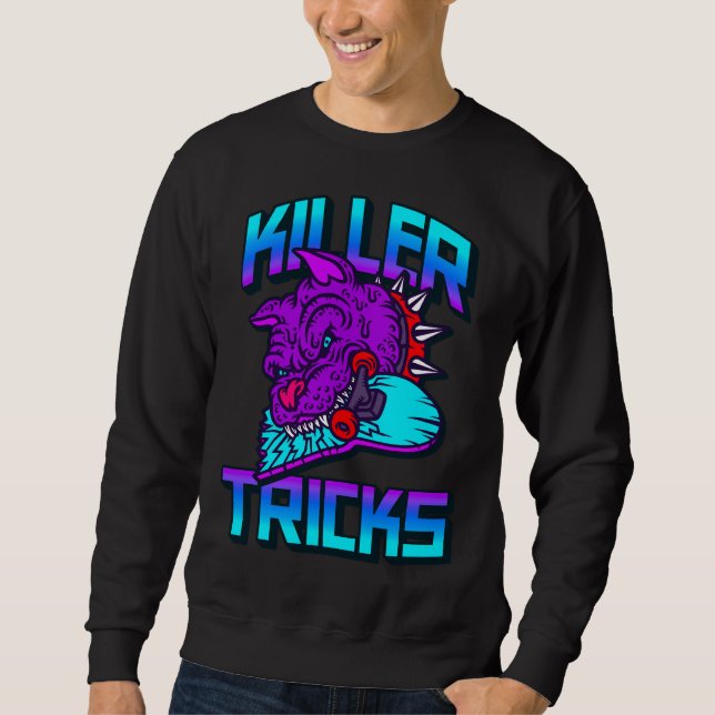 Sweatshirt Tueur Tricks Mad Pitbull (Devant)
