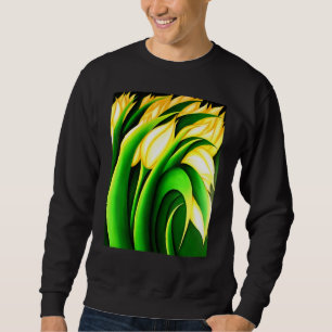 Sweatshirt Tulipes jaunes lumineuses stylisées