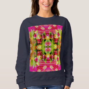 Sweatshirt TULIPS - Tulipes colorées d'art fractal -