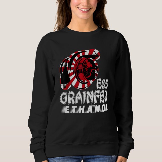 Sweatshirt Turbocharger Drag Racing Race Car Turbo Grain Fed  (Devant)