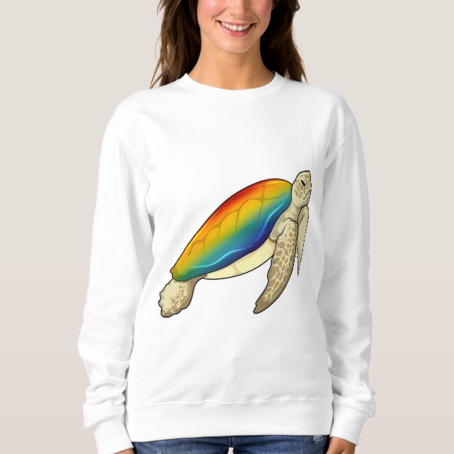 Sweatshirt Turtle Rainbow (Devant)