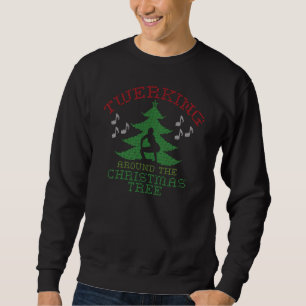 Sweatshirt Twerkin autour du pull pour les arbres de Noël