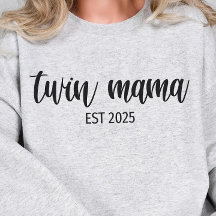 Twin mama année personnalisée, cadeau maman,