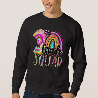 Sweatshirt Tye Tie 3e année Équipe de filles garçons enseigna