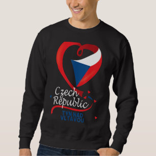 Sweatshirt Tyn Nad Vltavou Czech Republic Heart Flag Coat Of