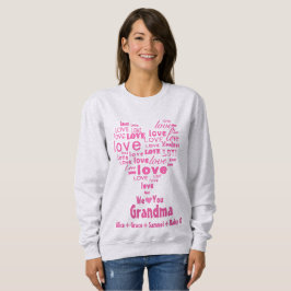 Sweatshirt Typographie Amour Coeur "We Love You" Personnalisé