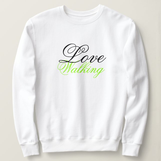 Sweatshirt Typographie avec script (Design devant)