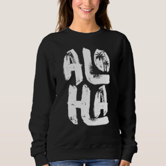 Sweatshirt Typographie de plage exotique estivale de style ré