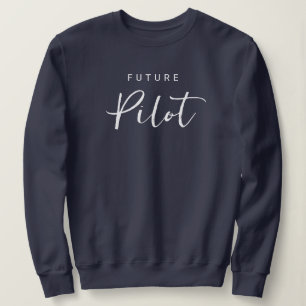 Sweatshirt Typographie élégante du futur pilote