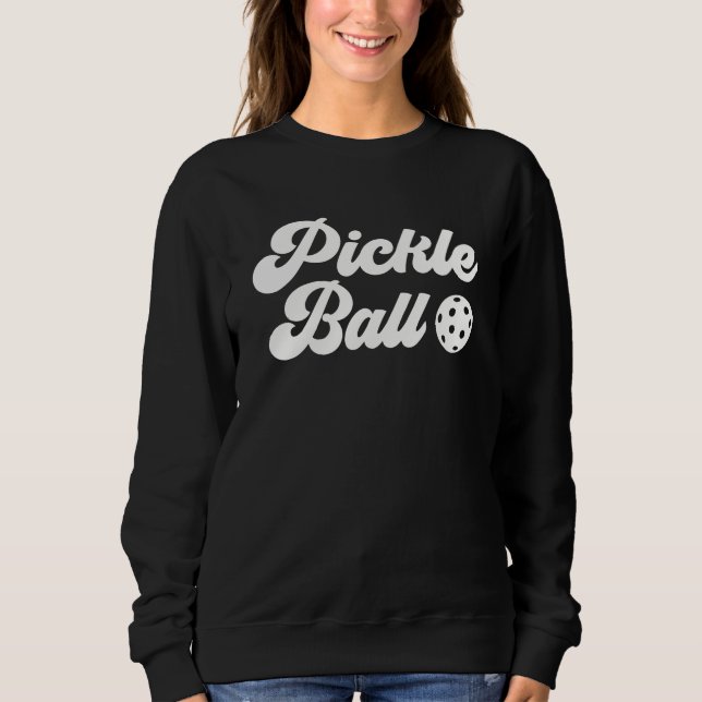 Sweatshirt Typographie super de Pickleball (Devant)