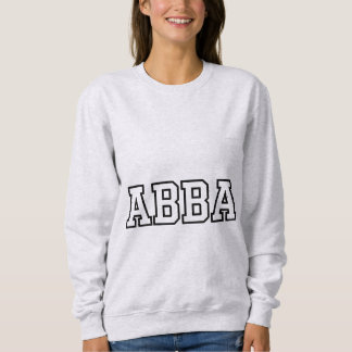 Sweatshirt Typographie universitaire personnalisée ABBA