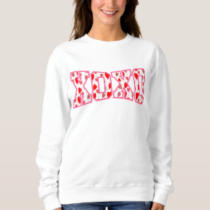 Sweatshirt Typographie XOXO Valentine