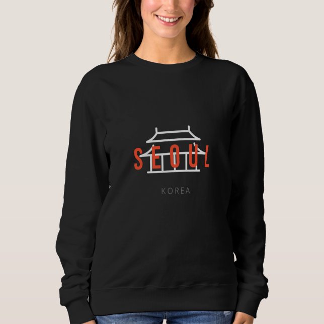 Sweatshirt Typography Korea Landmark K culture Seoul Korea (Devant)
