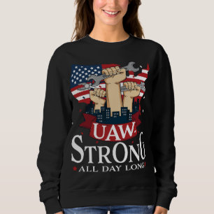 Sweatshirt UAW Solide Solidarité UAW Fiers Union UAW Travaill