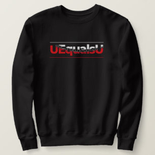 Sweatshirt UEqualsU VIH Typographie indétectable Art