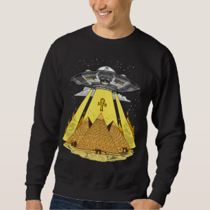 Sweatshirt UFO antique de pyramides égyptiennes étrangères