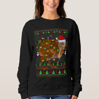 Sweatshirt Ugly Xmas Sweater Style Lighting Kiwi Bird Christm
