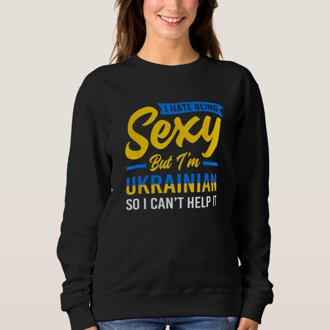 Sweatshirt Ukraine Humour Pour Hommes Drôle Ukrainien (Devant)