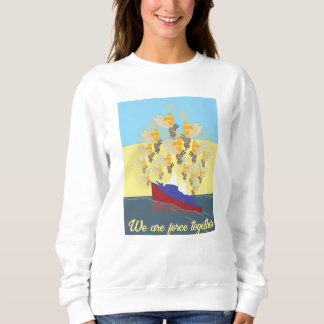 Sweatshirt Ukraine "jaune bleu" coloré