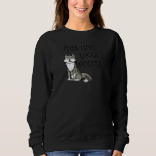 Sweatshirt Un animal de la forêt sauvage dit loup