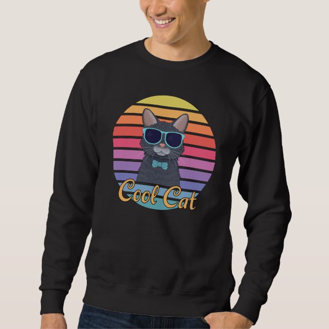 Sweatshirt Un chat Cool (Devant)