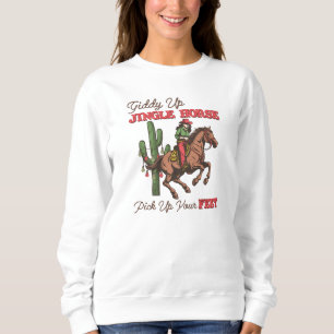 Sweatshirt Un Cheval À Jingle, Un Cowboy