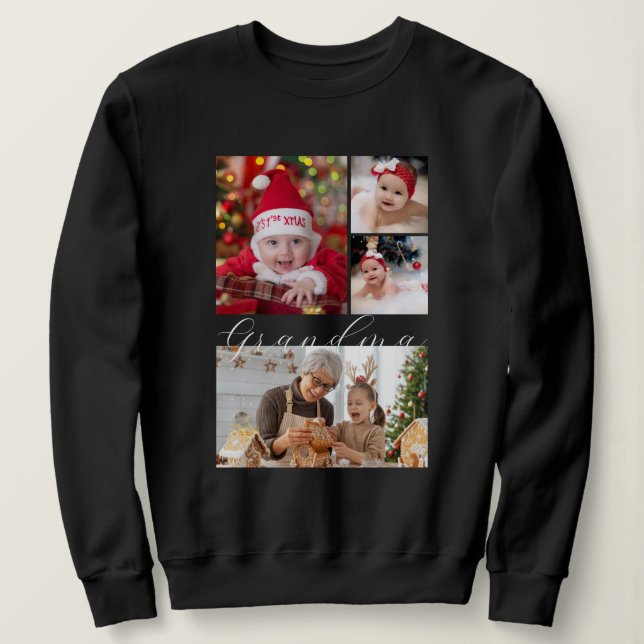 Sweatshirt Un des genres Photo College Personnalisé Noël (Design devant)