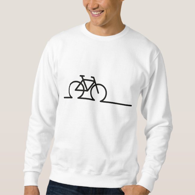 Sweatshirt Un dessin très proche. Vélo E-bike de course et MT (Devant)