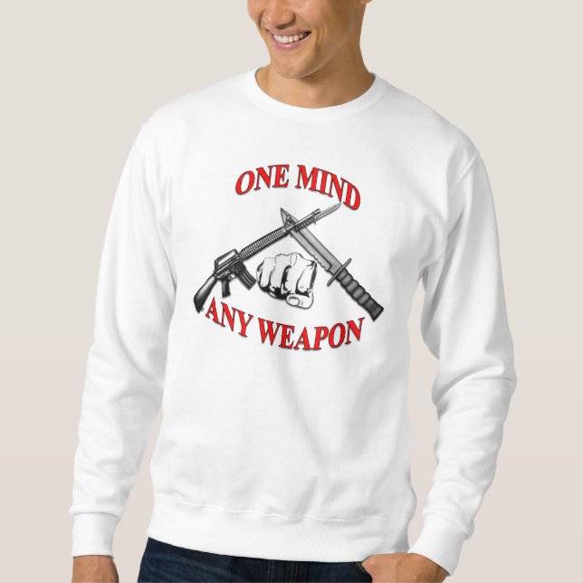 Sweatshirt Un esprit n'importe quelle arme MCMAP (Devant)
