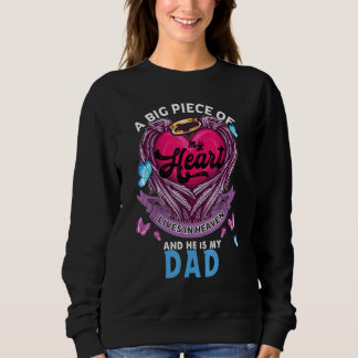 Sweatshirt Un Gros Morceau De Mon Coeur Vit Au Ciel Il Est Mo