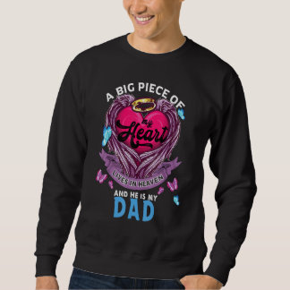 Sweatshirt Un Gros Morceau De Mon Coeur Vit Au Ciel Il Est Mo