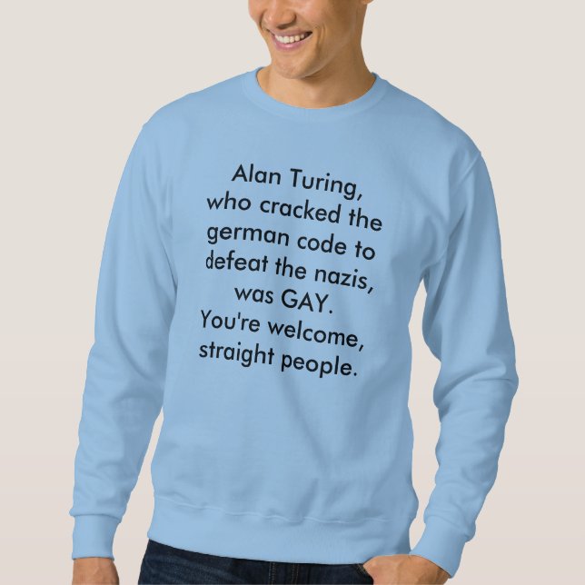 Sweatshirt un homosexuel a sauvé le monde (Devant)