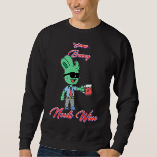 Sweatshirt Un Lapin A Besoin D'Humour Vin