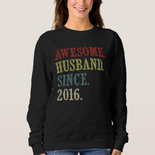 Sweatshirt Un Mari Awesome Depuis 2016 6 Mariage Anniversaire