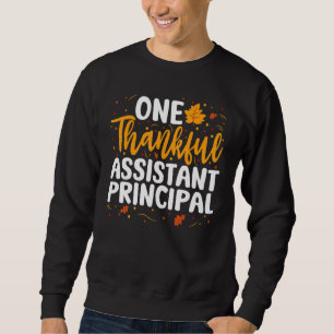 Sweatshirt Un Merci Assistant Principal Automne Thanksgiving