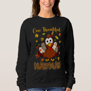 Sweatshirt Un Merci Mawmaw Turquie Famille Leopart Thankgiv