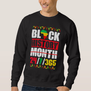 Sweatshirt Un mois peut tenir notre histoire panafricaine Noi