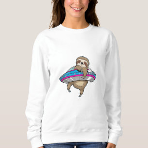 Sweatshirt Un paresseux accroché à un OVNI.