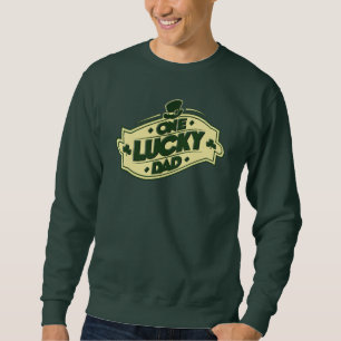 Sweatshirt Un père chanceux Clover Feuilles père nouveauté