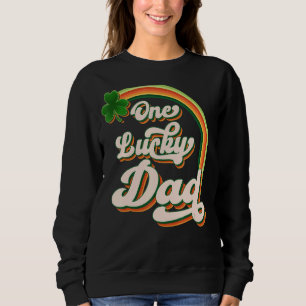 Sweatshirt Un père chanceux irlandais C St Patrick's Day Vint