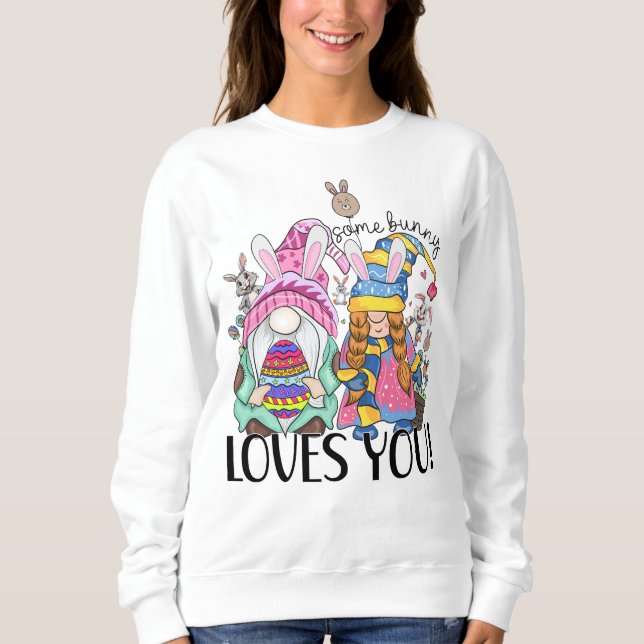 Sweatshirt Un petit lapin t'aime (Devant)