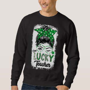 Sweatshirt Un Professeur Lucky Jour de la Saint Patrick Wink 