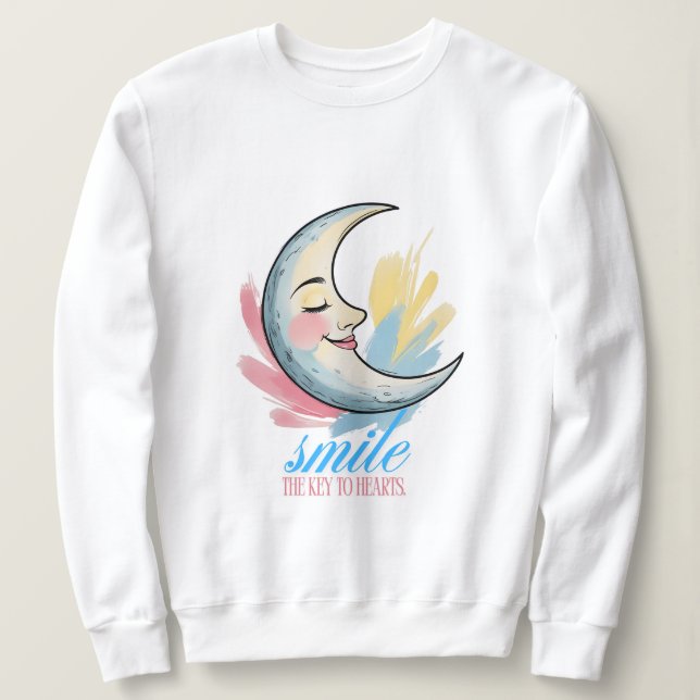 Sweatshirt un sourire au coeur (Design devant)