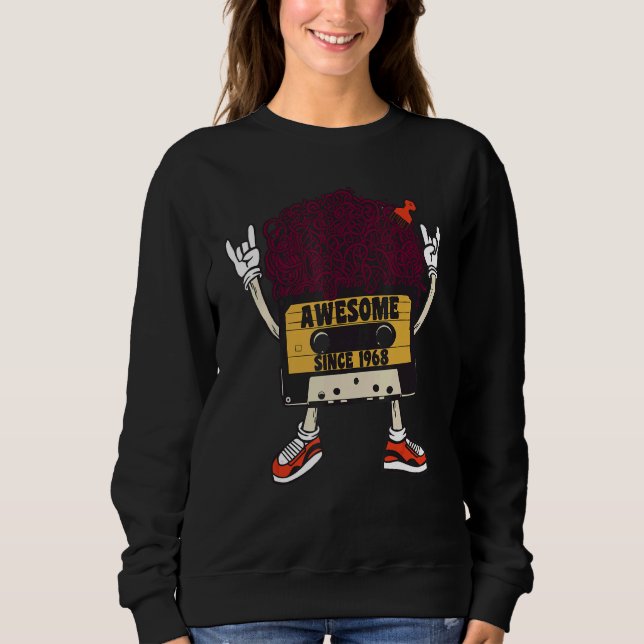 Sweatshirt Unapologetically black awesome since 1968 african  (Devant)