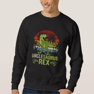 Sweatshirt Unclesarurus Rex   Design de dinosaure rétro cool